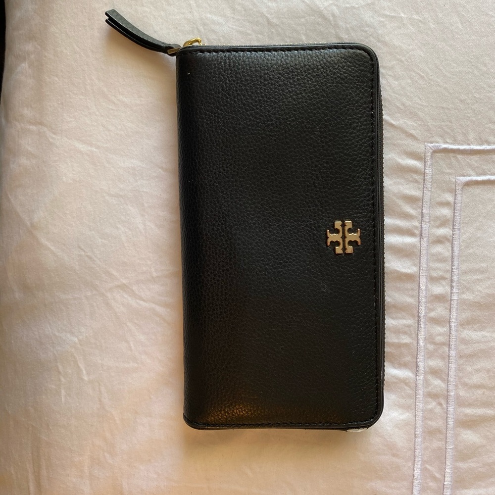 Tory Burch Black Long Wallet